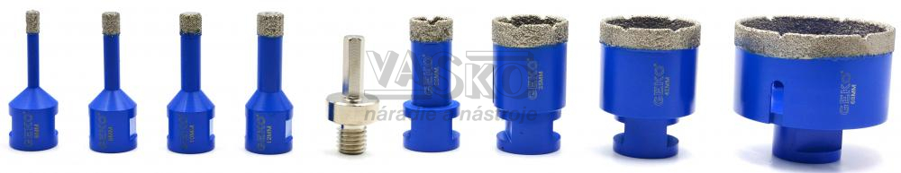 Sada koruniek M14 - 6, 8, 10, 12, 20, 35, 45, 68 mm