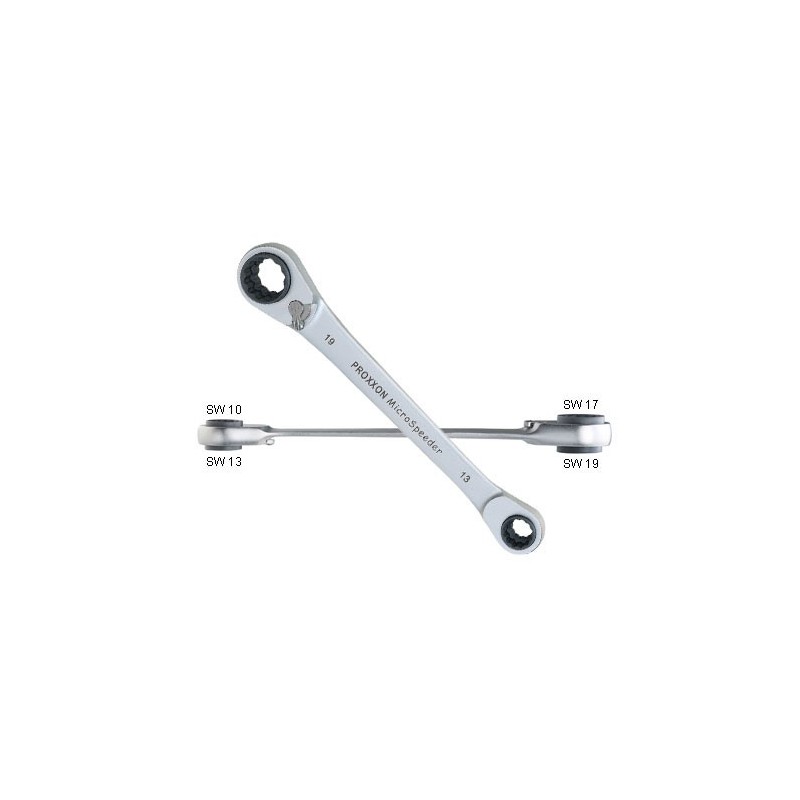 Kombinovaný kľúč račňový PROXXON Micro 10,13,17,19mm 23236