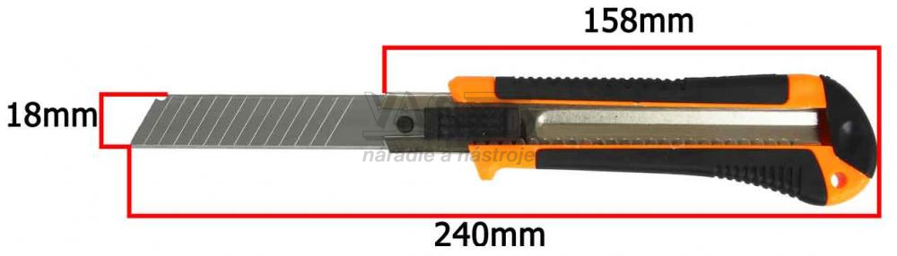 Nôž s ulamovacou čepeľou 18 mm 