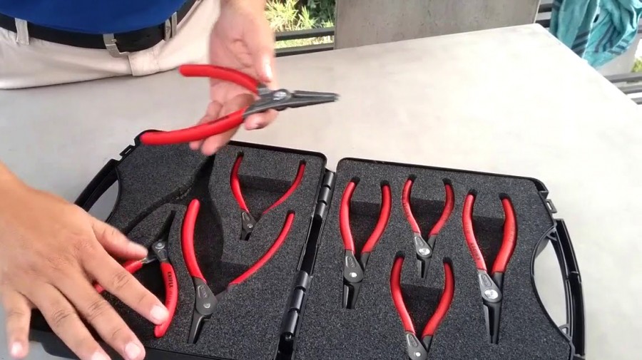 Kufor s náradím 8-dielny seger. kliešte Knipex 002125