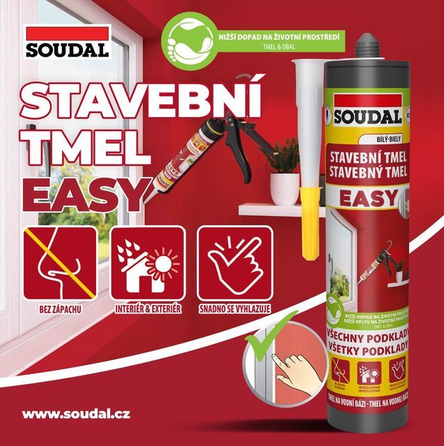 SOUDAL Easy stavebný tmel 280ml