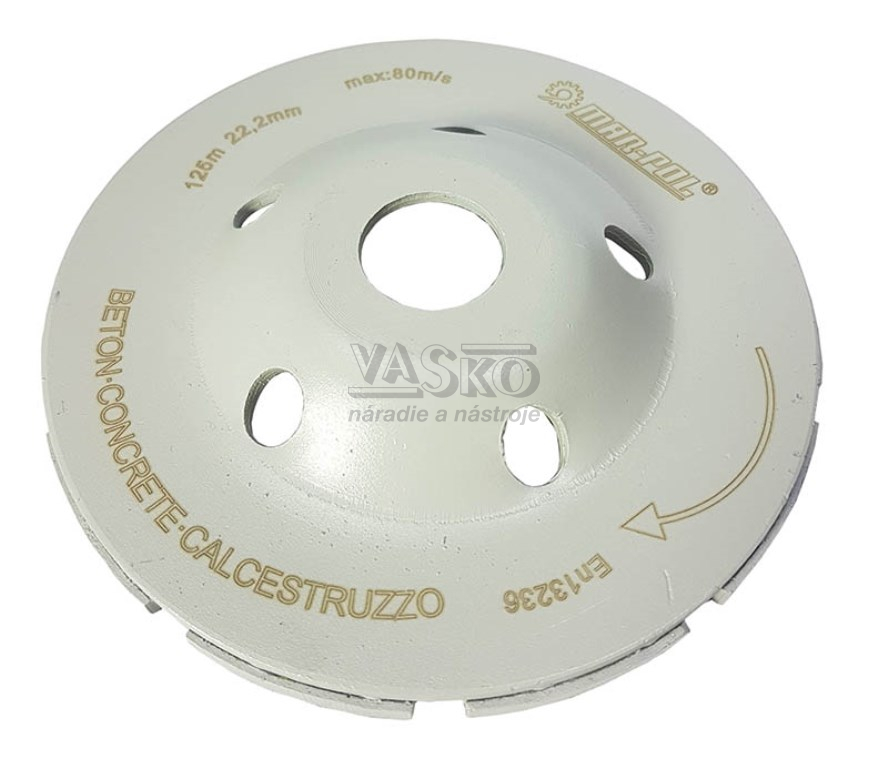 Brúsny diamantový kotúč 125 mm MAR-POL