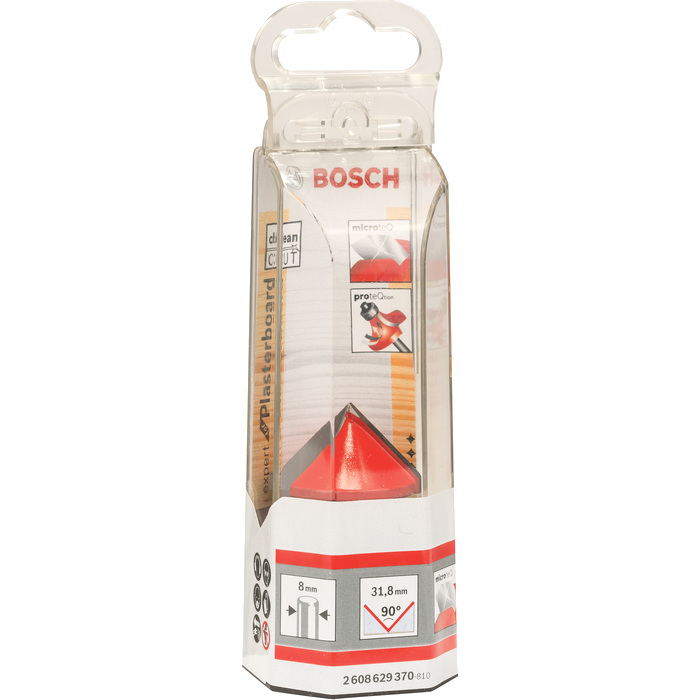 Fréza na drážky v sadrokartóne tvaru V BOSCH, uhol špičky 90° - 2608629370