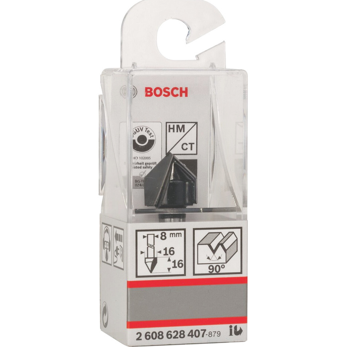Fréza na drážky tvaru V BOSCH PRO, D 16 mm - 2608628407