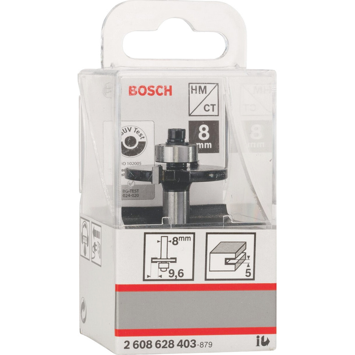Kotúčová drážkovacia fréza BOSCH, s vodiacim ložiskom, L 5 mm - 2608628403