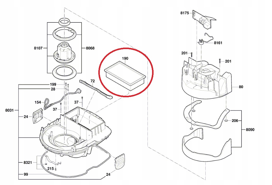 Papierový plochý skladaný filter - 2607432025