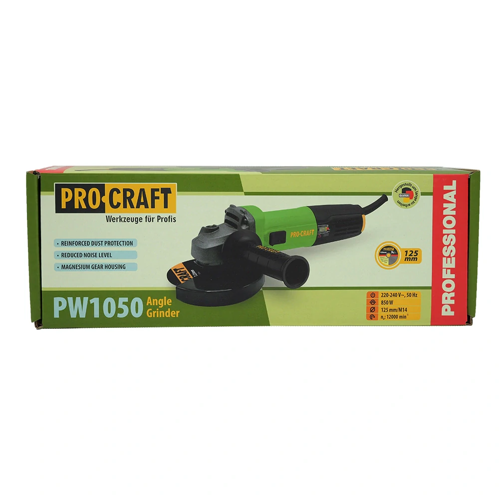 Uhlová brúska PROCRAFT 125mm 850W