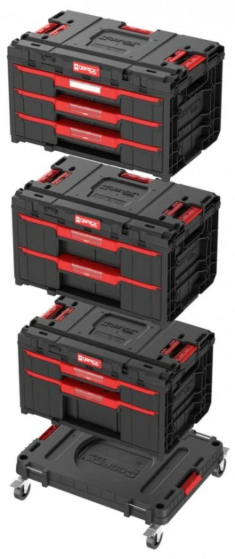 Box QBRICK® System ONE Workshop - Cart, 3x Toolbox,