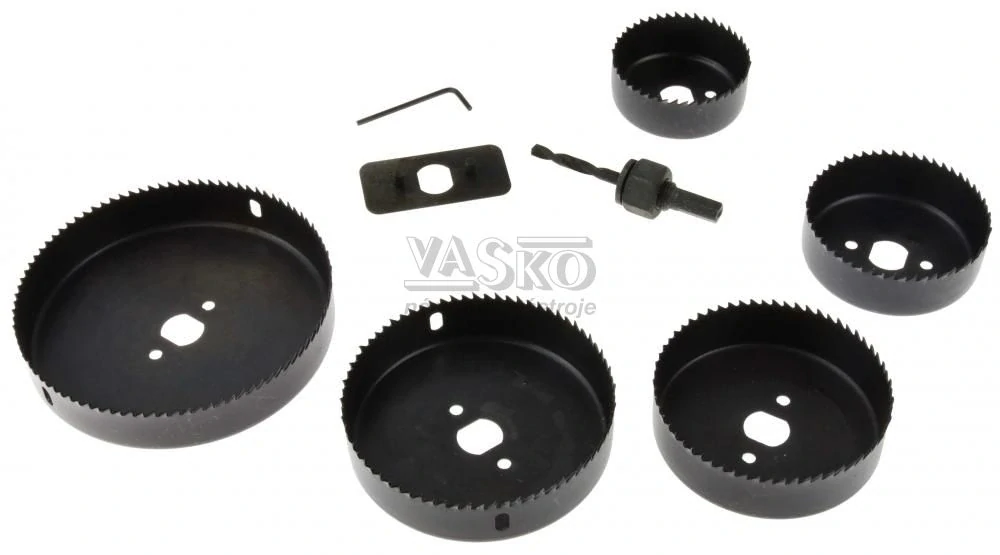 Sada vykružovacích píl 64, 76, 89, 102, 127 mm