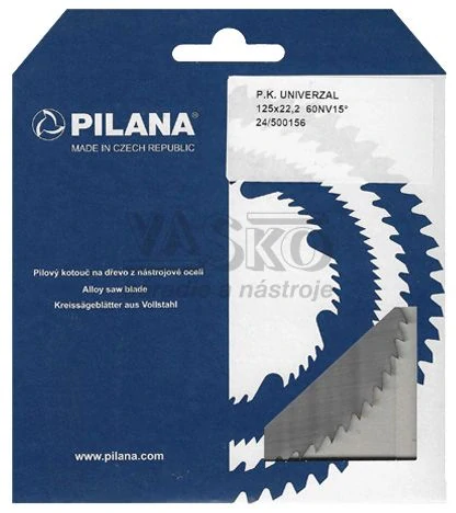 Pilový kotúč na drevo a plasty PILANA 125x22,2mm