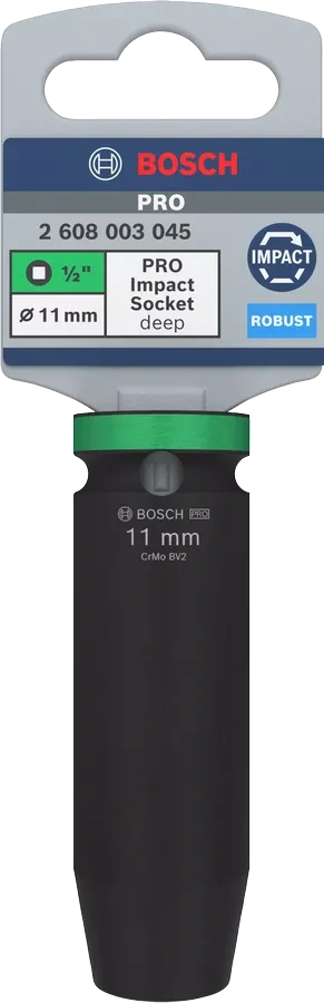 Nástrčný kľúč BOSCH PRO Impact Socket 11mm dlhý
