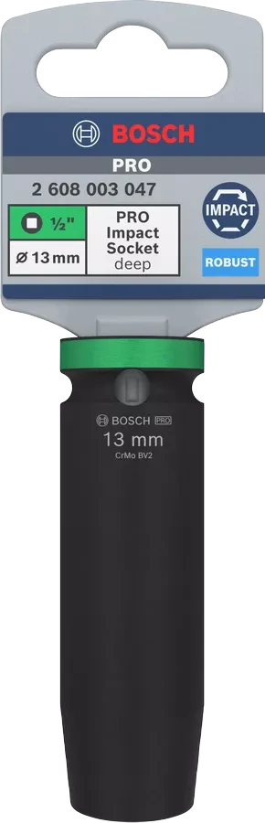 Nástrčný kľúč BOSCH PRO Impact Socket 13mm dlhý