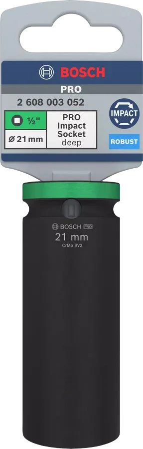 Nástrčný kľúč BOSCH PRO Impact Socket 21mm dlhý
