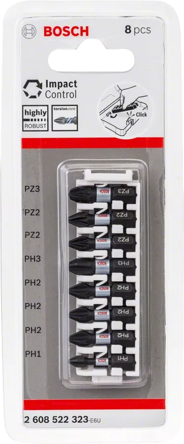 Sada bitov BOSCH PRO Impact Set 8-dielna