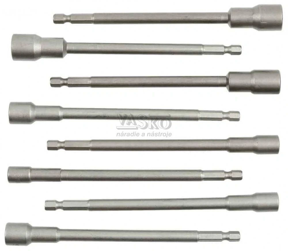 Sada predĺžených magnetických hlavíc na skrutky 6 - 13 mm
