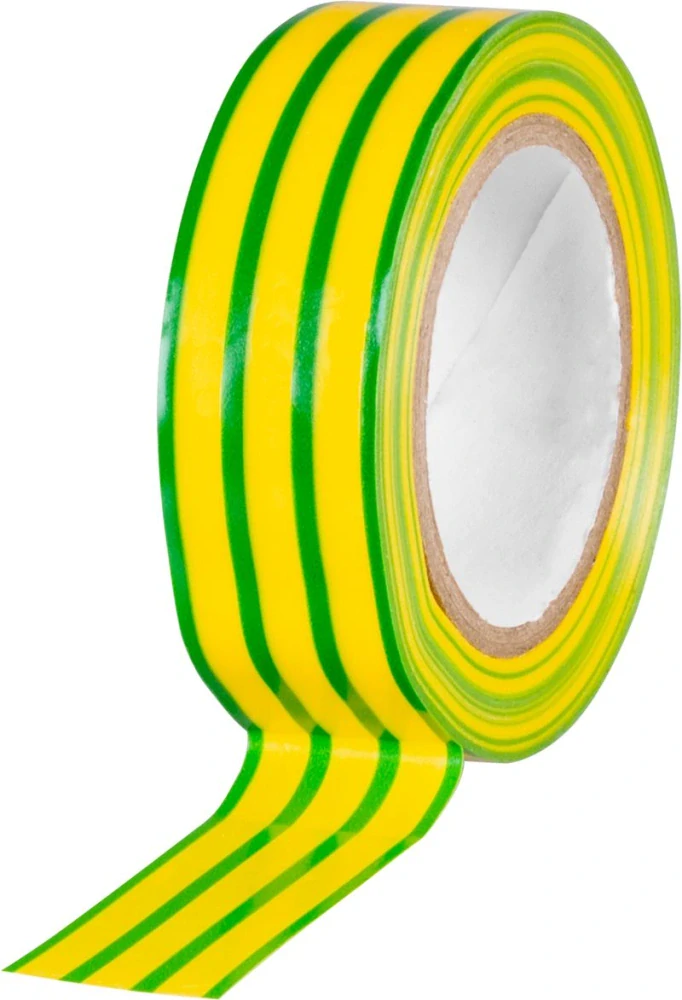 Izolačná lepiaca páska, 19 mm, L-10 m, max. 80°C, 600V, zelenožltá 1 ks