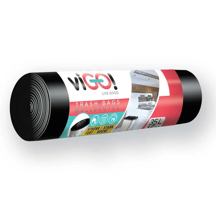 Vrecia na odpad viGO! LDPE silné 35l/15 ks 50x60cm 