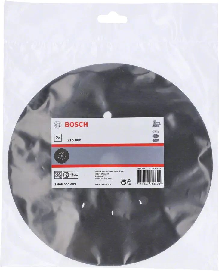 Ochranná podložka BOSCH 225 mm pre brúsky 1 ks