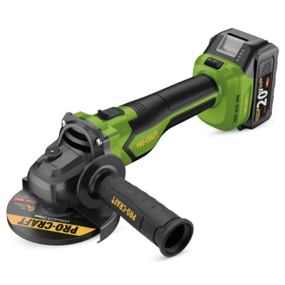 Aku uhlová brúska PROCRAFT 125mm SPGA22 - sólo verzia