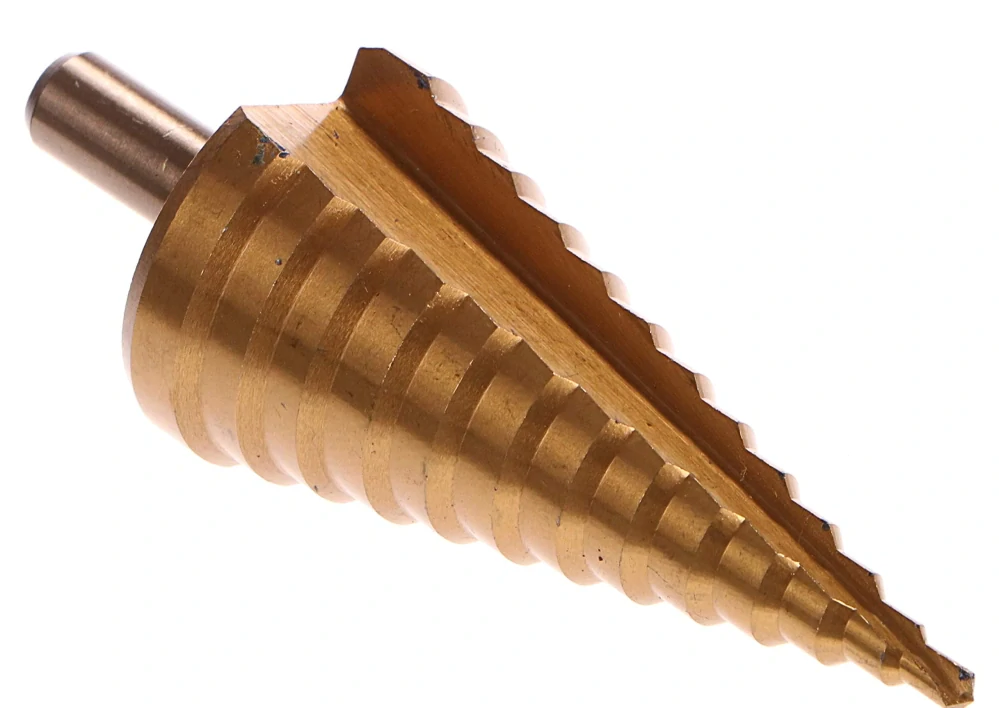 Vrták stupňovitý 4-39 mm do plechu, krok 3mm, TiN