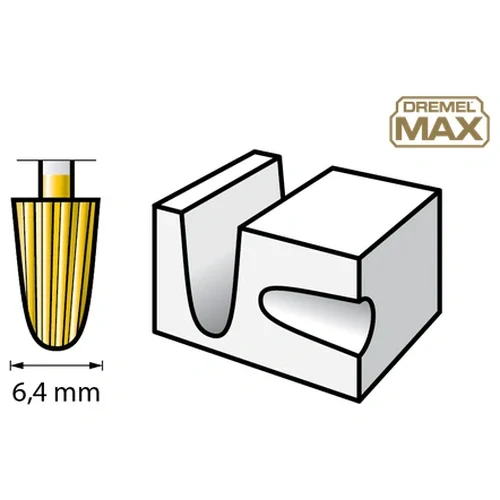 Kužeľová fréza 6,4mm DREMEL® MAX 117DM