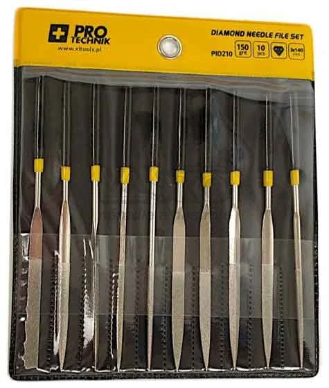 Sada diamantových pilníkov 3 x 140 mm 10-dielna