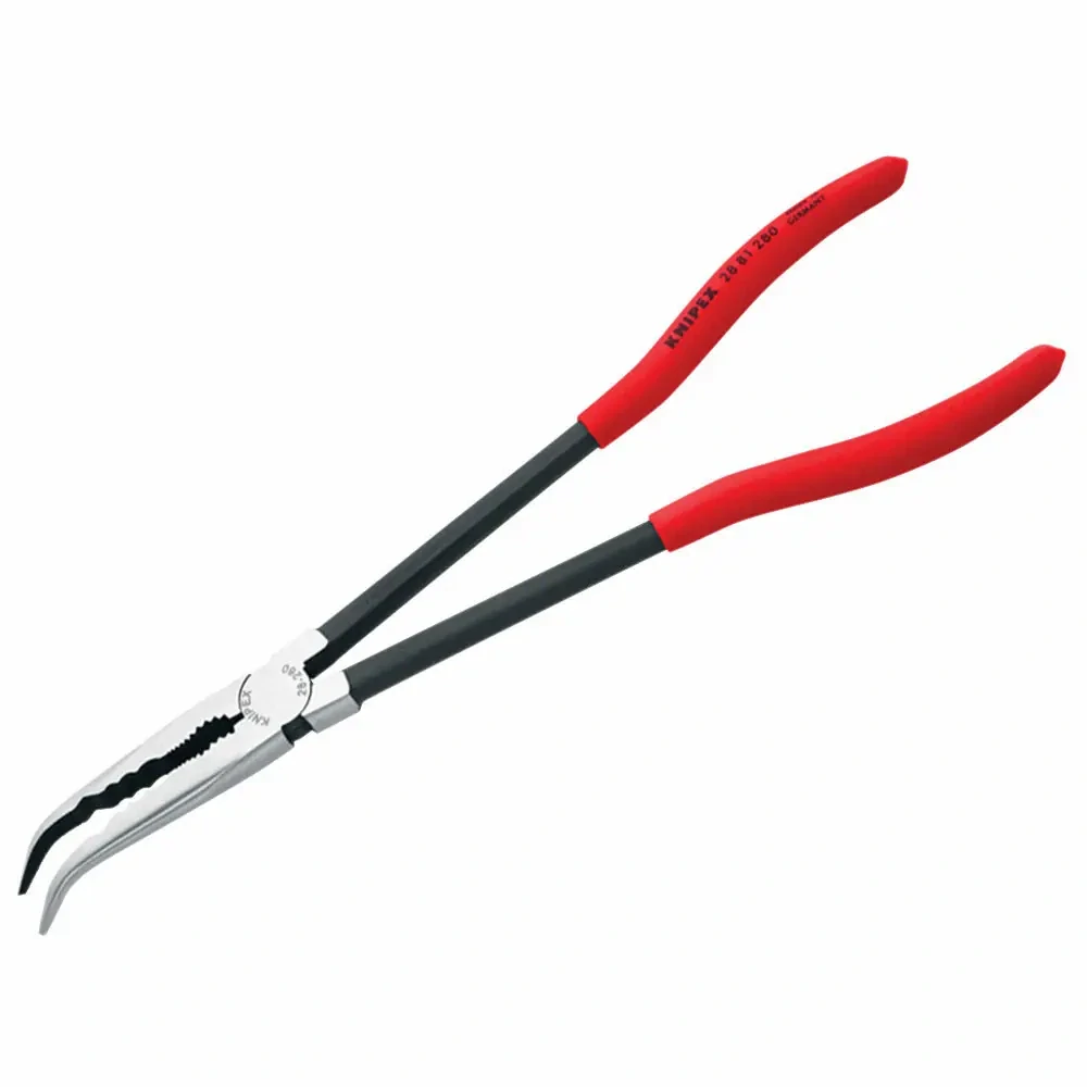 Kliešte KNIPEX montážne dlhé 280mm 45° zahnuté 2881280