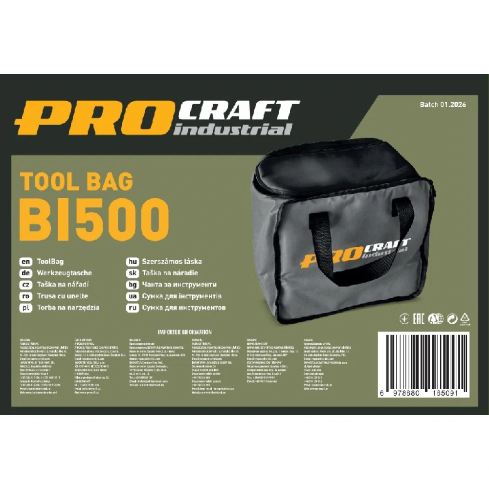 Taška na náradie PROCRAFT Industrial BI500