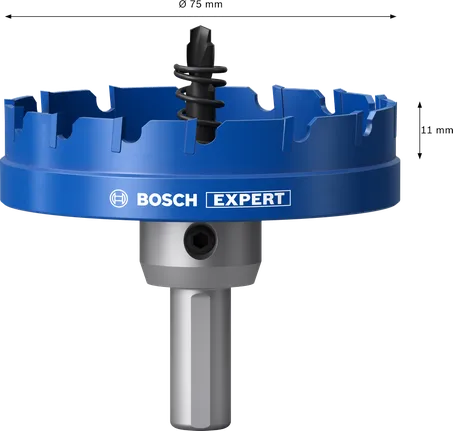 Nástrčná dierovka BOSCH EXPERT Sheet Metal, 75 x 5 mm