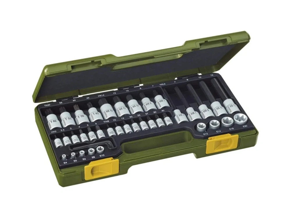 Sada TORX a 6-hranných hlavíc PROXXON 41- dielna 1/4" a 1/2" 23290