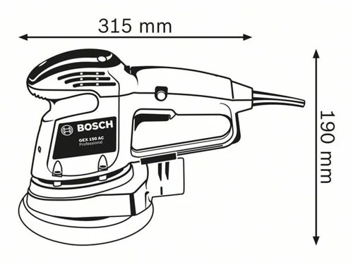 BOSCH GEX 34-150 Professional 0.601.372.800
