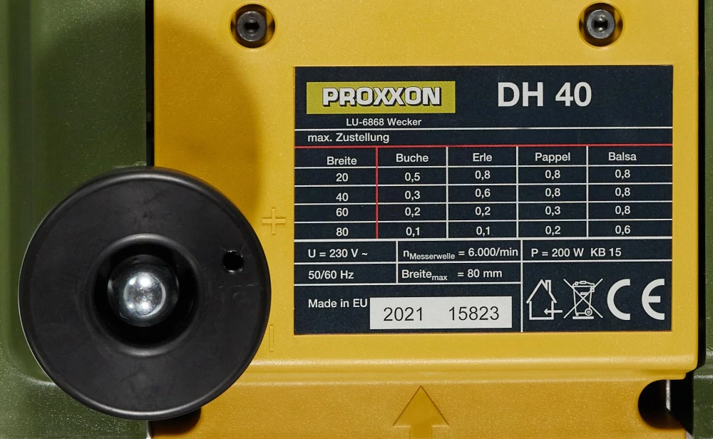 Elektrický hoblík PROXXON DH 40 27040