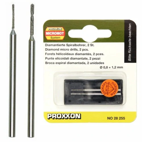 Diamantové vrtáky 0,8 +1,2mm PROXXON 28255