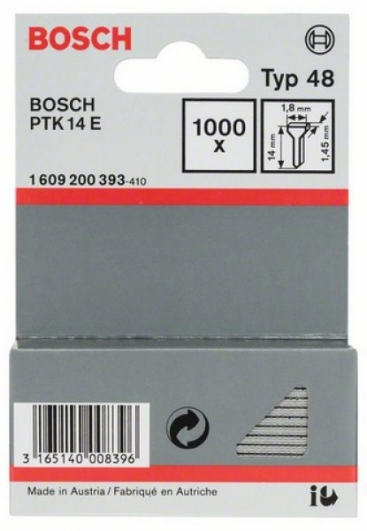 Klince BOSCH, typ 48, L 14 mm 1000 ks