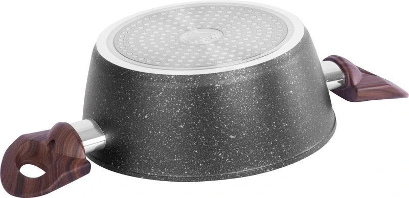 MagicHome Hrniec 20cm 2,2 lit. s pokrievkou Black Marble Line