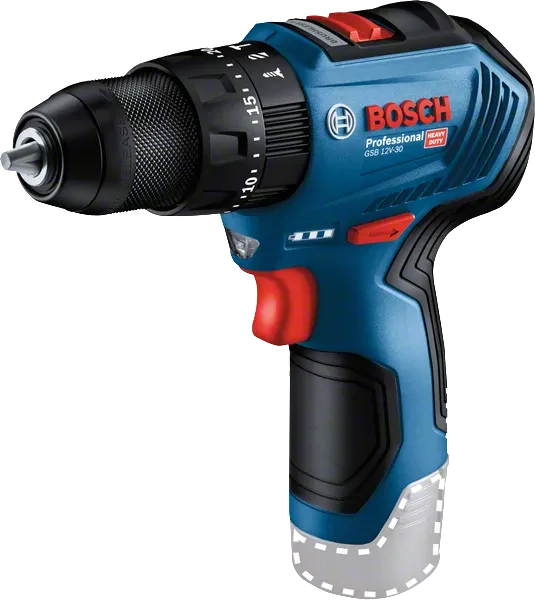 BOSCH GSR 12V-30 set + 3xsada príslušenstva + taška