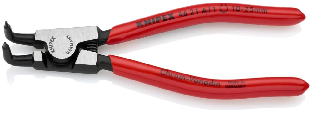 KNIPEX Kliešte na vonkajšie poistné krúžky 10-25mm zahnuté 4621A11