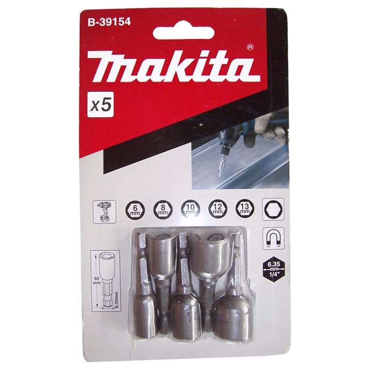 Sada nádstavcov šesťhran MAKITA B-39154