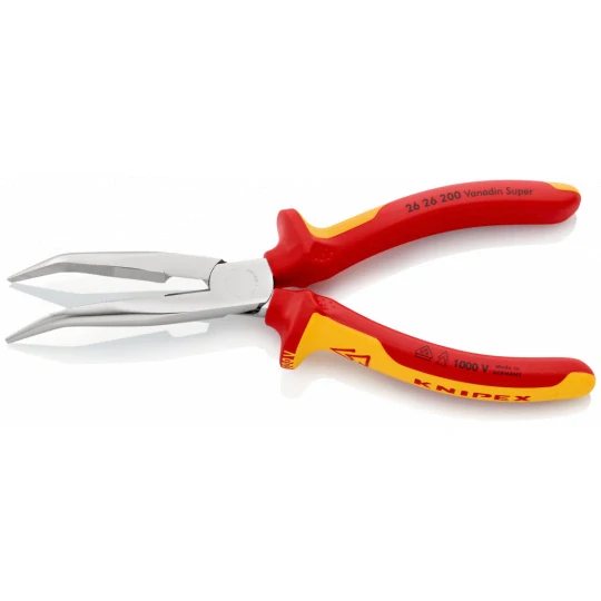 Kliešte pologuľaté s bočným cvikom VDE KNIPEX 2626200