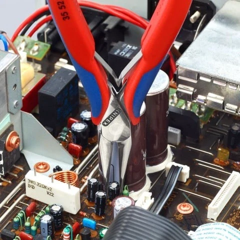 Úchytové kliešte pre elektroniku KNIPEX 145mm - 3552145