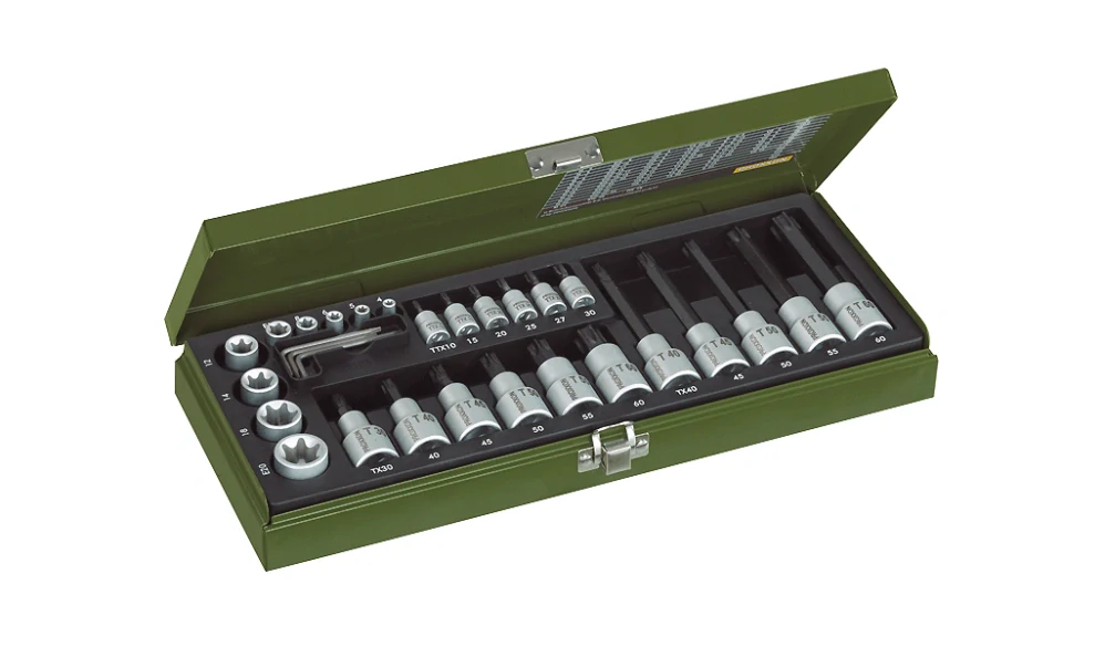 PROXXON nástrčné hlavice a bity TORX 1/2"+1/4" 23103