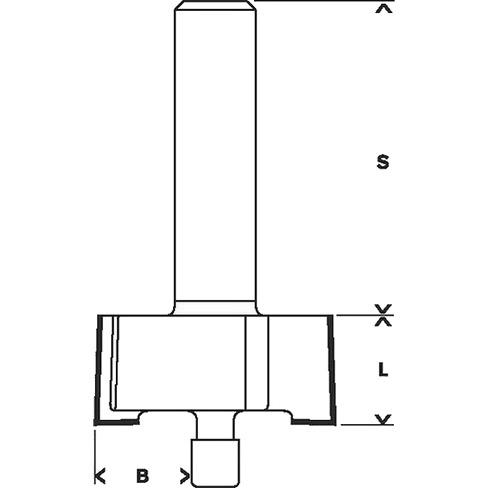 Falcovacia fréza BOSCH s vodiacim ložiskom, dvojnožová, šírka 9,6 mm - 2608628350