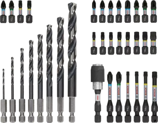 Sada bitov BOSCH PRO Impact Metal Set 35 ks