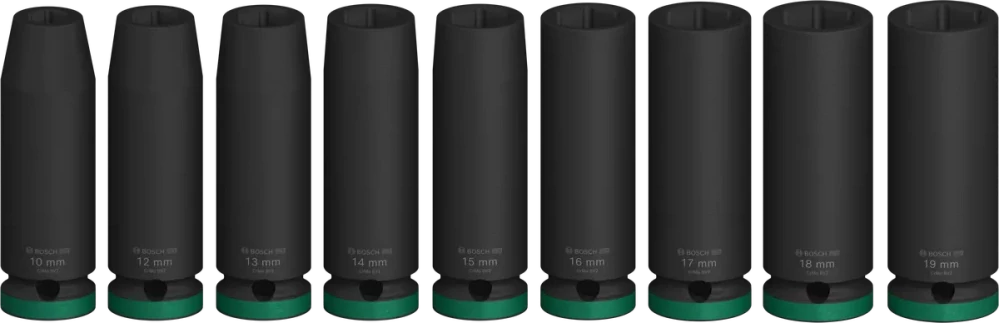 Sada BOSCH PRO Impact Socket Set, 1/2" predĺžené 10-19mm
