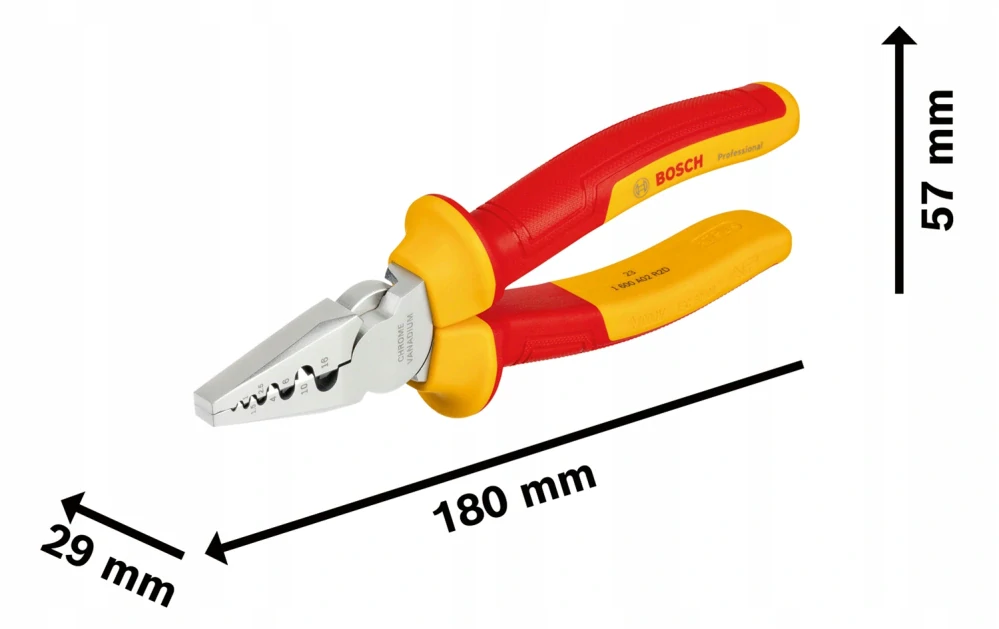 Krimpovacie kliešte VDE 180 mm BOSCH Professional