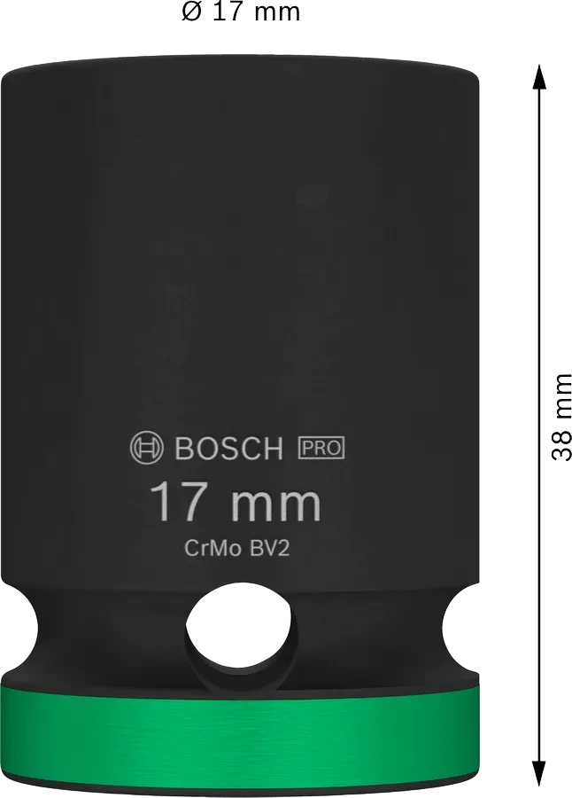 Nástrčný kľúč BOSCH PRO Impact Socket 17mm