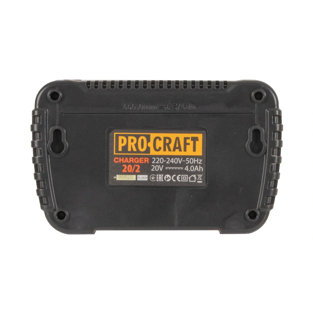 Nabíjačka PROCRAFT 20V Li-ion 20/2 pre 2 aku