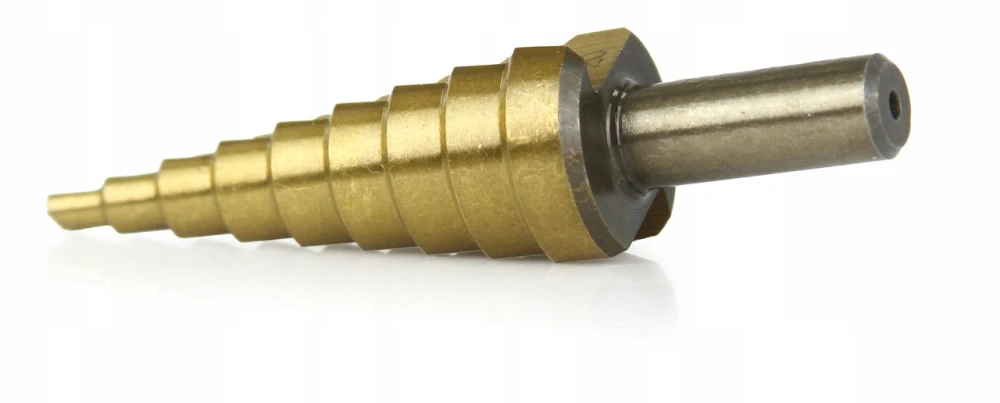 Vrták stupňovitý 4-20 mm do plechu, krok 2mm, TiN
