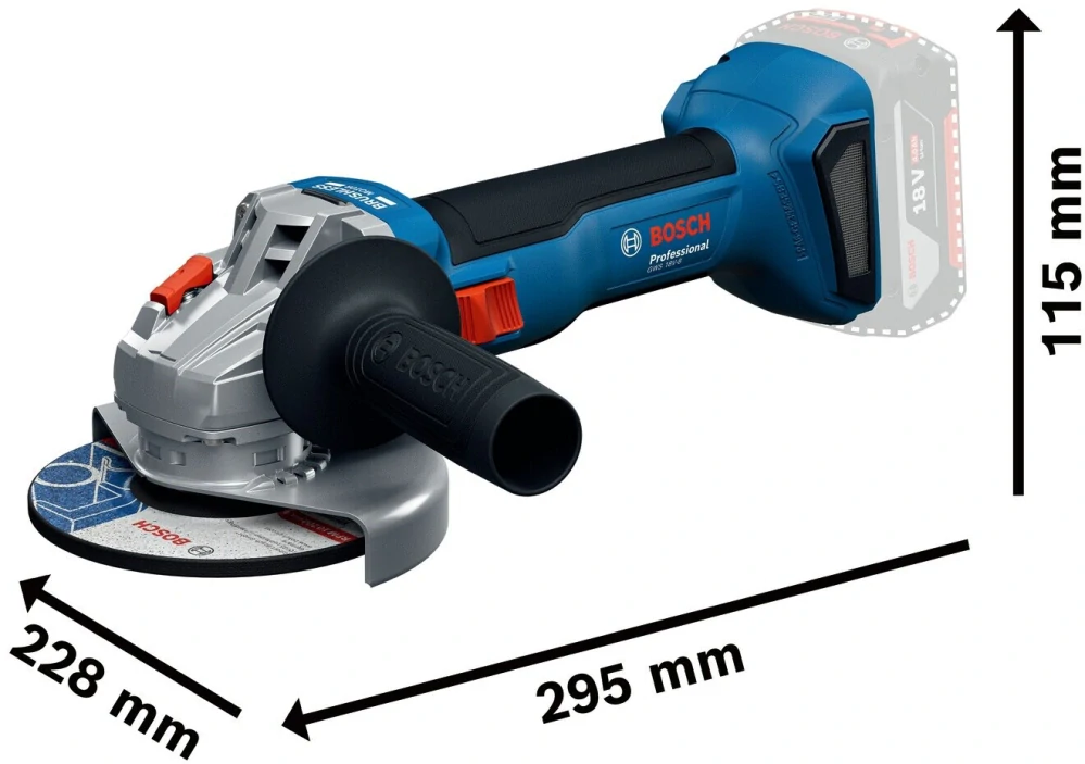 BOSCH sada náradia GSR + GWS + 2× 4.0Ah + GAL