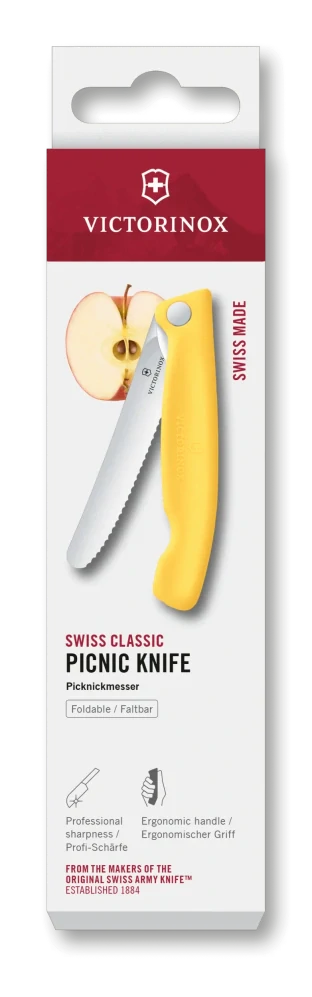 Victorinox skadací nôž na paradajky žltý 6.7838.FC111 cm
